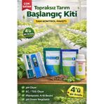 hidroponikturkiye Topraksız Tarım Başlangıç Kiti – pH Ölçer + EC/TDS Ölçer + Plantponic A+B Bitki Besini