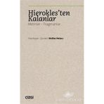 Hierokles'ten Kalanlar: Metinler - Fragmanlar
