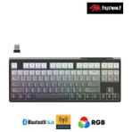 Hietech Freewolf M87 Pbt Tuş Mebran Triple Bağlantı Modu Reinbow Aydınlatmalı Gaming Oyuncu Klavyesi - Siyah