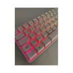 Hietech Kablolu Driverli Oyuncu Klavyesi Beyaz Renk Kırmızı Switch RGB Mekanik Mini Türkçe Q Klavye T60