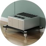 Hifi Raf Av Raf 1/2/3/4 katlı Tv Standı Tv Kabine Hifi Amplifikatör Kabine Ekipman Kabini Hoparlör Rafı Amplifikatör Rafı, Siyah, 60 * 48 * 10 cm (1 Katlı)
