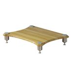 HiFi Raf AV Raf TV Standı Kabin Ekipmanları Hoparlör Amplifikatör Rafı Kahverengi B 1 Katmanlı 60 * 48 * 10 cm