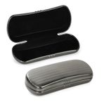 Hifot Gözlük kılıfı sert kılıf, gözlük kılıfı metal güneş gözlüğü kılıfı, alüminyum gözlük kılıfı sert, okuma gözlüğü kılıfı, güneş gözlüğü kılıfı, sert gözlük kılıfı, erkekler ve kadınlar için, Gri