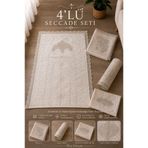 Hig Store Asalet Serisi 4’lü Seccade Seti Çeyizlik Gelin Bohçası Nişan Seti 70×110 cm
