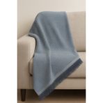 Hig Store Defne Pamuklu Desenli Yıkanabilir Koltuk Örtüsü / Çekyat Örtüsü / Pike Örtüsü 180X220 Ebat - 180 x 220 cm - Lacivert