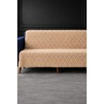 Hig Store Lüks Şönil Kaydırmaz Yıkanabilir Sakallı Koltuk Örtüsü - Çekyat Örtüsü - Oturma ve Sırt 170X210 Ebat - 170 x 210 cm - Cappuccino