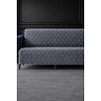 Hig Store Lüks Şönil Kaydırmaz Yıkanabilir Sakallı Koltuk Örtüsü - Çekyat Örtüsü - Oturma ve Sırt 170X210 Ebat - 170 x 210 cm - Gri