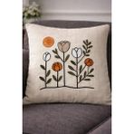 Hig Store Punch Panç Nakışlı Işlemeli Kırlent Kılıfı 43X43CM Dekoratif Gündelik Kırlent Kılıfı - 1 Adet