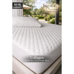 Hig Store Ultra Premium Collagen Sıvı Su Geçirmez Fitted Yatak Koruyucu Alez Tek/çift/battal/yastık Boy - Beyaz - 180 x 200 cm