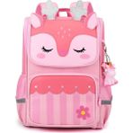 High Quality Shoe Bag 2023 Yeni Tek Parça Ceset Çantası Karikatür Çocuk Anaokulu Kızlar Omurga Koruma Okul Çantası Gelgit 1-3 Sınıflar (Yurt Dışından) - Pembe - Pembe