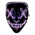 High Quality Shoe Bag Douler Halloween Cadılar Bayramı Kostümü Parti LED Işıklı Neon Maske (Yurt Dışından) - Pembe