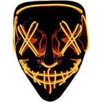High Quality Shoe Bag Douler Halloween Cadılar Bayramı Kostümü Parti LED Işıklı Neon Maske (Yurt Dışından) - Turuncu