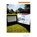Hightek 100 Watt Led Projektör Beyaz Işık 9000 Lümen Ip66 Slim Siyah Kasa