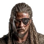 HiiFeuer Ortaçağ Kabartmalı Korsan Gözü Yaması, Suni Deri Göz Maskesi Viking Aksesuarları, Rönesans Göz Kapağı (Koyu Kahverengi A)