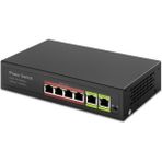 Hiitachi Hiitachı 4 Port Poe 2 Uplınk 10/100 Mbps 78W Ethernet Switch