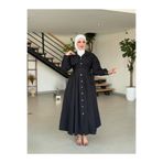 HİJAB STORE SİYAH GÖMLEK ELBİSE