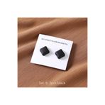 hijabchi 2'li Eşarp Mıknatısı Şal Mıknatısı Mat Kaplama Scarf Magnet Hijab Pins Brooch - Siyah