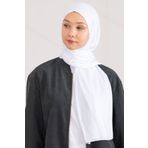 hijabchi Penye Şal Jersey Shawl - Beyaz