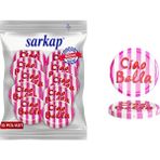 Hijyenik Paketli 10 Adet Kavanoz Kapağı Dolce Vita Desenler 82 mm - Ciao Bella Pembe