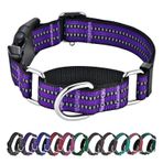 Hikiko Martingale Köpek Tasmaları - Hızlı Çıkarma Tokalı Yansıtıcı Köpek Tasması Ayarlanabilir Naylon Eğitim Köpek Tasması Küçük Orta Büyük Köpekler için Yavru Köpekler için Uygundur.
