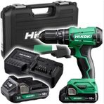 Hikoki 18v 2.0ah 50nm Darbeli Akülü Matkap Set