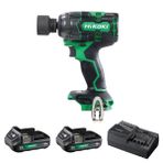 Hikoki WR18DH-2.0 18 V 2.0 ah 345 NM 1/2 inç Çift Akülü Kömürsüz Şarjlı Darbeli Somun Sıkma