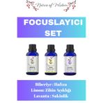 Hikona Heka Hafıza -Zihin Açıklığı- Sakinlik ( Biberiye-Limon-Lavanta Uçucu Yağı) %100 Saf Ve Doğal 3X10 ml SET