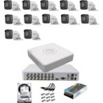 Hikvision 12 Kameralı Güvenlik Kamera Hazır Set 2tb 7/24 Hdd-2tb Kayıt Kapasiteli Sistem