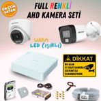 Hikvision 2MP 1080P Renkli 2 - 4 - 8 - 16 Kameralı Full Color Gündüz Ve Gece Renkli AHD Kamera Seti Tak Çalıştır Seçenekli Set