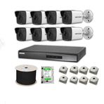 Hikvision 2mp Mikrofonlu 8 Kameralı 500 Gb Disk Tak Çalıştır Hazır Ip Kamera Seti