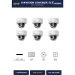 Hikvision 6 Kameralı 4mp Güvenlik Kamera Seti 4mp Ip Poe 1tb ~9 Gün Kayıt Dome Iç Mekan