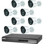 Hikvision 8 Kameralı 2 Mp Colorvu Ip Güvenlik Kamera Seti (Dahili Mikrofonlu)