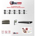 Hikvision Cctvpazar 10 Kameralı 2 Mp Smart Hybrid Ip Güvenlik Kamera Seti DS-2CD1021G2-LIUF (Dahili Mikrofonlu) 2tb