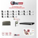 Hikvision Cctvpazar 15 Kameralı 2 Mp Colorvu Ip Güvenlik Kamera Seti DS-2CD1027G2H-LIUF (Dahili Mikrofonlu) 2tb