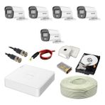 Hikvision Colorvu 5li 2mp Set Gece Renkli Sesli Görüntü 2 Tb HDD - 5li Set 2TB Hdd