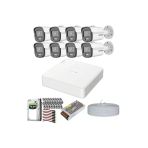 Hikvision Colorvu Gece Karanlıkta 7/24 Renkli 8 Kameralı Set 500Gb Hdd