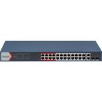 Hikvision DS-3E1326P-EI(B) 24 Port 10/100+2X1GB RJ45/SFP Uplink Combo 370W 300 Metre Poe Yönetilebilir Rackmount Switch - Tek Seçenek
