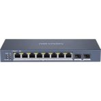Hikvision DS-3E1510P-SI 8 Port Gigabit+2 Port Gigabit Sfp Uplink 110W 300 Metre Poe L2 Smart Yönetilebilir Switch - Tek Seçenek