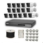 HIKVISION Hikvision 2mp Mikrofonlu 16 Kameralı 500 Gb Disk Tak Çalıştır Hazır Ip Kamera Seti
