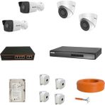 Hikvision Ip Kamera 4'lü Kamera Seti Full Set