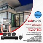 Hıkvısıon - Nk42w0h-1t Kablosuz Ip Kamera Seti 4 Lü Set Neotechmarket Specıal Serıes