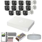 Hikvision Premium Set Haikon 1 TB 7/24 HDD 11 Kameralı Güvenlik Kamera Sistemi