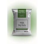Hikwo Renkli Taş Tozu - Mumluk Döküm Harcı - Beton Harcı - Yeşil 1 KG