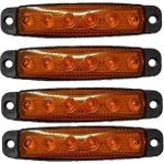 Hilal Shops Hilalshops Parmak LED Turuncu 6 Led'li x 4 Adet - Yerli Üretim