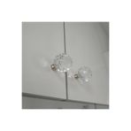 HİLALKRİSTAL Kristal Dolap-Çekmece Kulpu -Gold -Gümüş 6 Adet