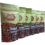 Hilalpak Ahkam Dibek Kahvesi 6 Adet 180 Gr'lık ( Sade, Fındıklı, Menengiç, Osmanlı, Damla Sakızlı, Bademli )
