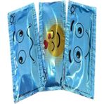 Hilalpak Tek Kullanımlık Islak Mendil 1000 Adet 6X10 cm ( EMOJİ BASKILI ) - Tek Kullanımlık Islak Mendil.