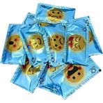 Hilalpak Tek Kullanımlık Islak Mendil 500 Adet 6X10 cm ( Emoji Baskılı ) - Tek kullanımlık ıslak mendil.