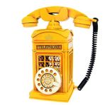 HİLALSHOP Dekoratif Metal Ahizeli Telefon Kumbara Hediyelik Çok Renkli Biblo