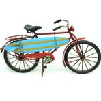 HİLALSHOP Dekoratif Metal Bisiklet Çantalı Vintage Ev Ofis Hediyelik Çok Renkli Biblo